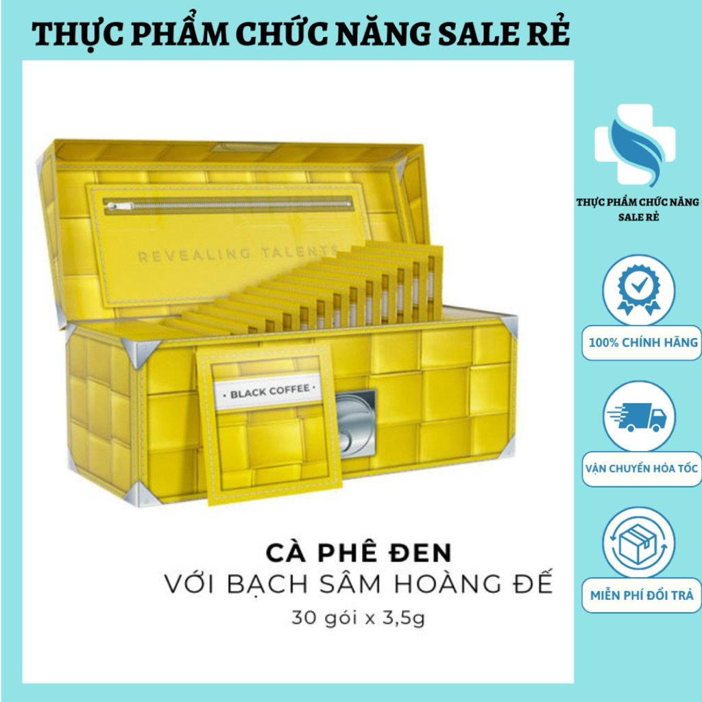 [Chính hãng] Cà phê đen COFFEECELL nhân sâm organic 100% - Hộp 30 gói.