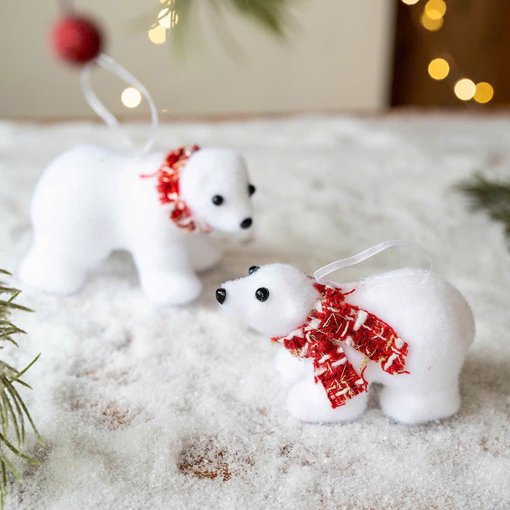 Gấu Bắc Cực Nhí Decor Trang Trí Noel Giáng Sinh XOP07