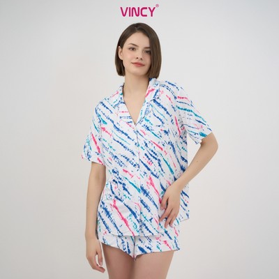 BỘ SHORT THUN PIJAMA THIẾT KẾ TỪ CHẤT LIỆU THUN CO GIÃN, MỀM MẠI MANG LẠI SỰ THOẢI MÁI CHO MÙA NOEL BST060W44