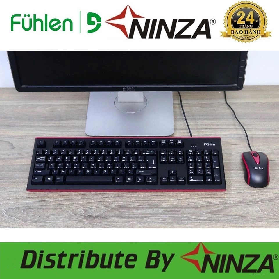 Combo Bộ Bàn Phím Và Chuột có dây Fuhlen L500S+L102 Văn Phòng chính hãng Fuhlen Gaming - Hàng chính 