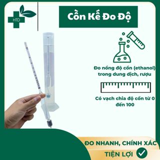  Dụng Cụ Đo Nồng Độ Cồn - Tửu Kế Đo Nồng Độ Rượu - Cồn Kế  Từ 0 - 100 Độ  