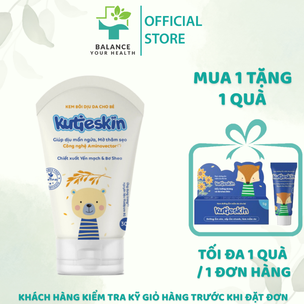 Kem bôi dịu da cho bé Kutieskin 30g