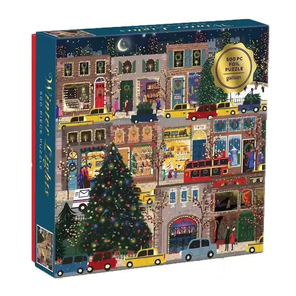 Bộ Ghép Hình Puzzle 500 Pcs Hãng Galison- WINTER LIGHTS