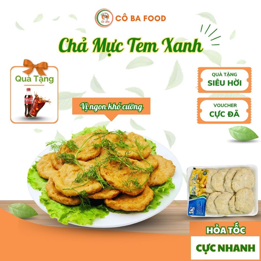 [Siêu Tốc 1H] Chả Mực Loại Ngon - Mực Nhồi Thịt - Chả Ốc Các Loại- Thơm Ngon Tiện Lợi