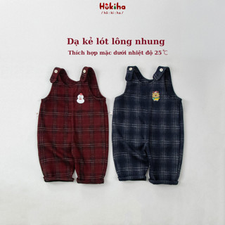  Yếm quần dạ dài Noel hình dễ thương cho bé trai bé gái Hokiha vải dạ lót lông dày dặn ấm áp size từ 8-14kg Y261 