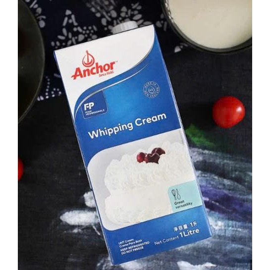 Kem Sữa Whipping Cream Anchor 35% béo hộp 250ml, hộp 1 Lít