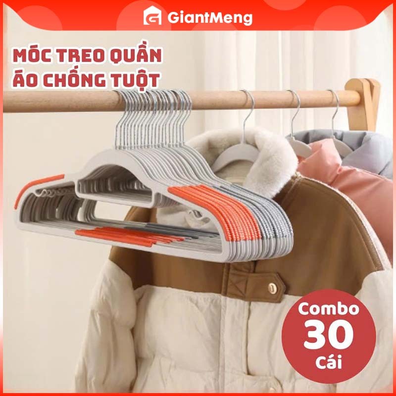 Combo 10/30 Móc Treo Quần Áo Chống Trượt Xoay 360 Độ Đa Năng, Nhựa Cao Cấp, Chịu Lực Tốt