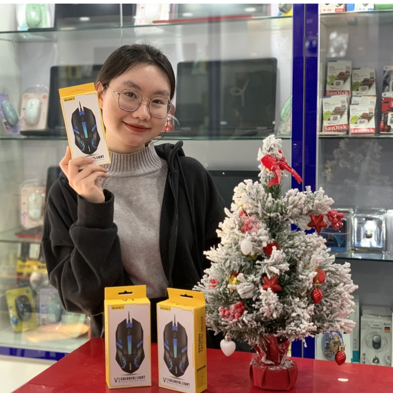 Chuột Gaming chính hãng Glowy, T-WOLF, Model: V1|LED RGB|USB - Bảo hành 1 năm | BigBuy360 - bigbuy360.vn