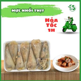   Hỏa Tốc 1H  Mực Nhồi Thịt Khay 6-8 Miếng - Hải Sản Đông Lạnh Tiện Lợi 