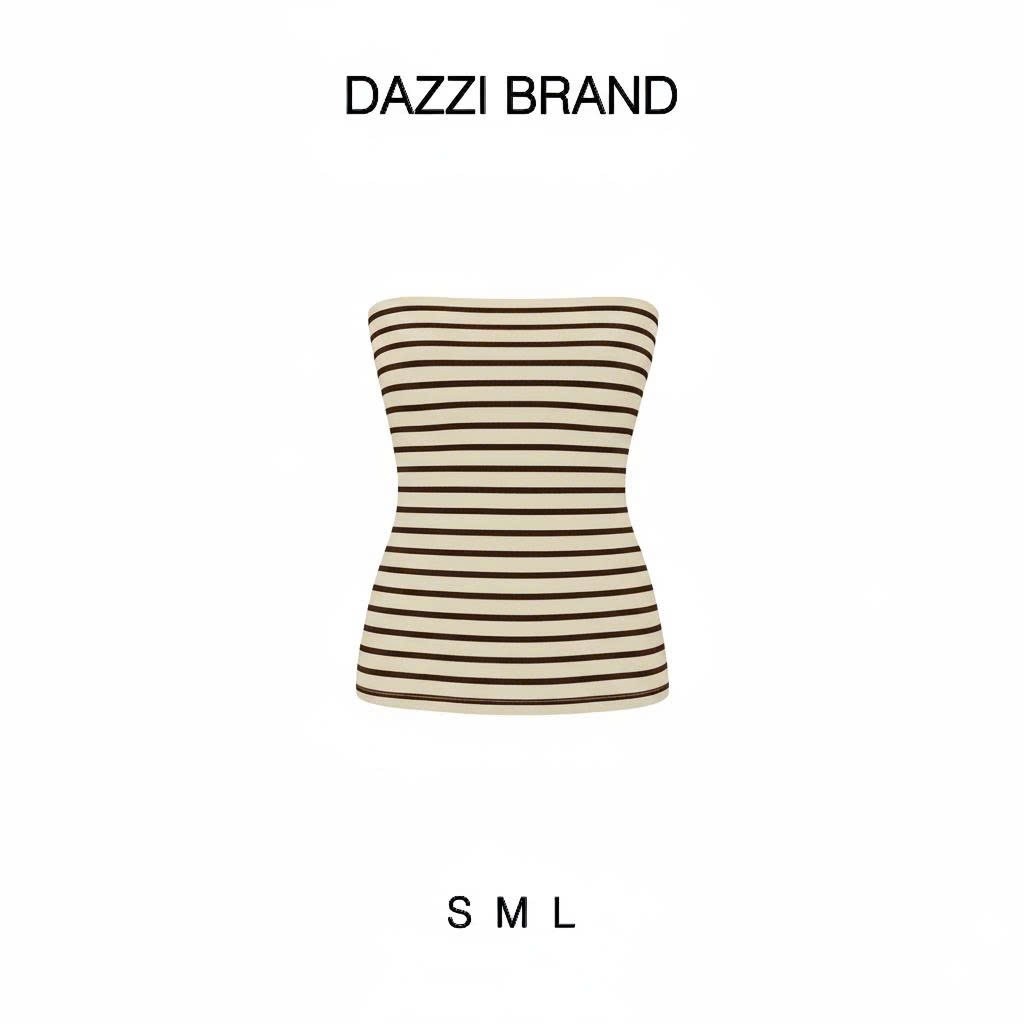 [KÈM MÚT] Áo ống kẻ sọc basic ôm body vải cotton mịn DAZZI Women A054 | BigBuy360 - bigbuy360.vn