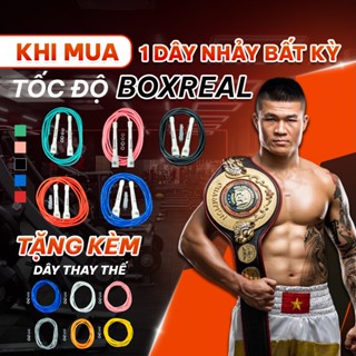  Combo Dây Nhảy Tốc Độ BOXREAL 6mm + Dây Thay Thế - PVC Rope - Dây Nhảy Thể Dục - Dụng Cụ Tập Luyện 