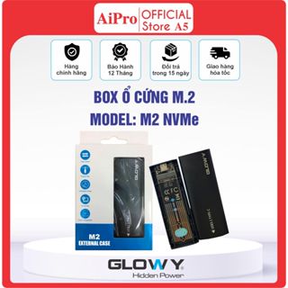  Box ổ cứng SSD M2 NVME  M2 SATA to USB Type-C GLOWY - Bảo hành 12 tháng !!! 