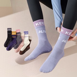  Combo 5 Đôi Tất Thể Thao Nữ – Tất Tập Gym Yoga Nhảy Dây Đế Chống Trơn Trượt Cao Cấp new T2-KHO3  