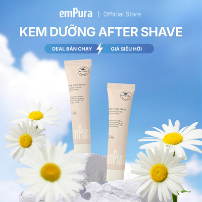 Combo Kem Dưỡng Da EmPura, Dưỡng Ẩm Giảm Ngứa, Kích Ứng, Mẩn Đỏ, Dịu Da After-Shave 20g