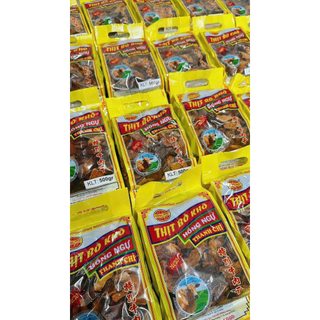 Khô bò vụn giòn cay Hồng Ngự Thanh Chì thơm ngon đậm vị - Túi vàng biếu tặng 500gram