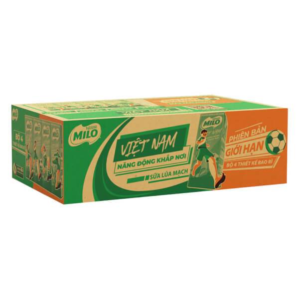 MARKETHOME - Thùng 48 hộp/ NỬA THÙNG 24 HỘP sữa lúa mạch Milo 180ml/ 110ML