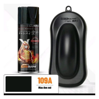 Sơn xịt Samurai màu Đen Mờ / Đen Nhám - 109A (400ml/chai)