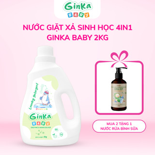  Nước giặt xả sinh học em bé 4in1 GINKA  Candy  - Đạt Chứng nhận an toàn cho da và hô hấp 