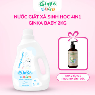  Nước giặt xả sinh học em bé 4in1 GINKA  Cookie  - Đạt Chứng nhận an toàn cho da và hô hấp 