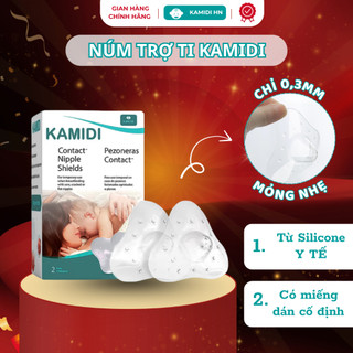 Núm Trợ Ti Kamidi Chất Liệu Silicone Mềm Mại – Hỗ Trợ Bé Bú Như Ti Thật, Bảo Vệ Đầu Ti Nhạy Cảm Của Mẹ