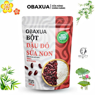  Bột ủ trắng đậu đỏ sữa non Obaxua nguyên chất sạch mịn - Giúp dưỡng trắng cấp ẩm làm sạch sâu cho body 