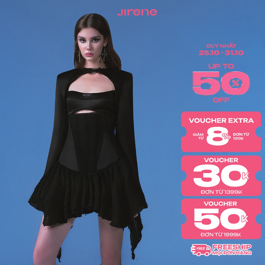 UP TO 70% + VC HOT 200K || JIRENE Áo khoác ngoài ERA CROPPED