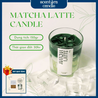  Nến Thơm Matcha Latte ScentoraCandle Trang trí Decor Phòng Quà Tặng Sinh Nhật Lễ Kỉ Niệm 