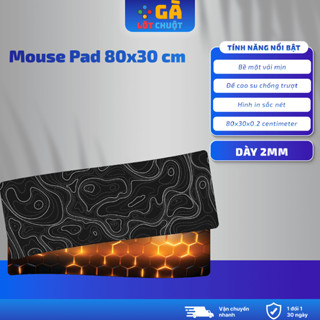 Tấm lót chuột bàn máy tính, lót chuột cỡ lớn 80x30 dày 2mm đa dạng mẫu mã hoa tiết sắc nét