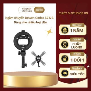 Ngàm chuyển Bowen Godox S2 và S , sử dụng được cho nhiều kích cỡ đèn Flash khác