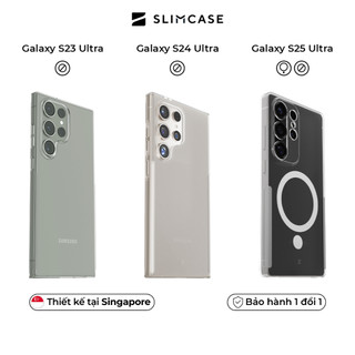  Ốp lưng Samsung S23 Ultra   S24 Ultra   S25 Ultra SLIMCASE UNIQUE - Không ố vàng siêu mỏng hỗ trợ sạc không dây 