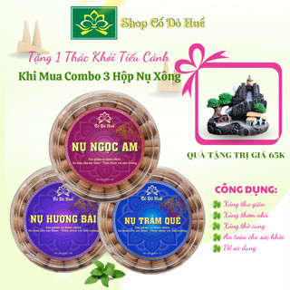 Combo nụ xông phong thuỷ Ngọc Am, Hương Bài, Trầm Quế xông nhà khai vận toàn diện