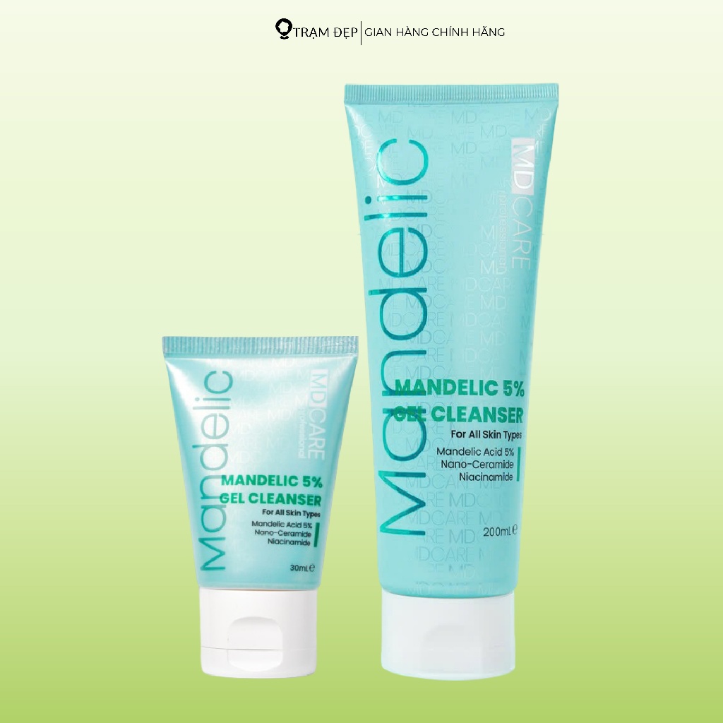 Gel Rửa Mặt  Sạch Sâu Và Tẩy Tế Bào Chết Nhẹ Nhàng MD CARE Mandelic Acid 5% Gel Cleanser (200ml)