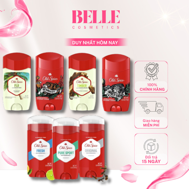 Lăn Khử Mùi Old Spice nhiều mùi hương 73g / 85g bền bỉ suốt 48 giờ và đem lại hương thơm nam tính