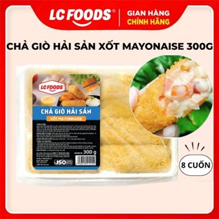  Chả Giò Hải Sản Xốt Mayonnaise LC FOODS 300g  8 Cuốn  - Vỏ Giòn Rụm Nhân Hải Sản Tôm Cua & Xốt Mayo Béo Ngậy 