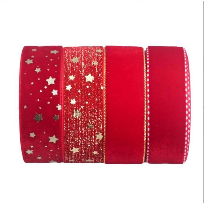 Ruy Băng Nhung Bản 2.5cm RB45 Trang Trí Noel Phụ Kiện Hộp Quà Giáng Sinh