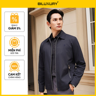   HÀNG CÓ SẴN  Áo Khoác Gió Thiết Kế Cổ Bẻ 9AG2T508TTT Biluxury BodyFit  Kháng Nước Tốt Giữ Ấm Mềm Mại 