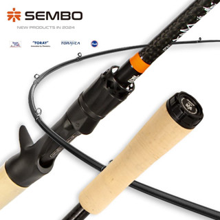  SEMBOLURE Cần 4 khúc HỒNG QUANG MAX cần carbon khoen FUJI cần nhẹ dễ dàng di chuyển tiện lợi,cần lure ném xa câu cá 