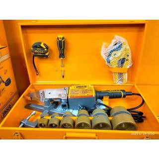 Máy hàn nhiệt ống ppr INGCO PTWT215002, chỉnh nhiệt đến 300°C, hàn nối các loại ống nhựa PVC, HDPE,...
