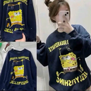 [RẺ VÔ ĐỊCH] Áo SWT in hình bọt biển siêu cá tính unisex nam nữ đều mặc đẹp