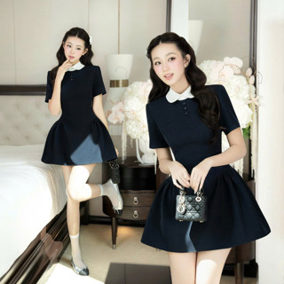  Đầm cổ sen tay ngắn dáng xoè - Naya dress 