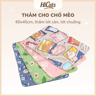 Thảm Cho Chó Mèo Nằm Ngủ, Thảm Mát, Lót Sàn, Lót Chuồng, Nệm Cho Chó Mèo Thoáng Khí Dễ Giặt 60x45cm