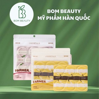  Set 8 Bông Mút AMORTALS Tự Xé Tán Kem Nền Tán Cushion 
