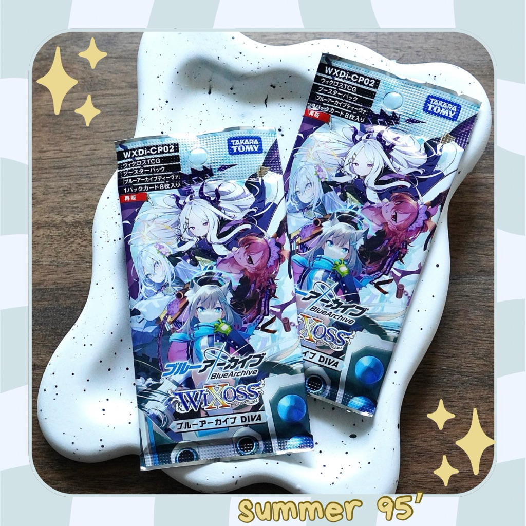 [SẴN-SUMMER 95’] Pack Wixoss card thẻ nhân phẩm booster Blue Archive DIVA WXDi-CP02 chính hãng