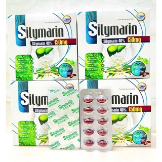  silymarin 150mg cà gai leo diệp hạ châu  bổ gan mát gan giải độc hạ men gan tăng cường chức năng gan Sylimarin bt 