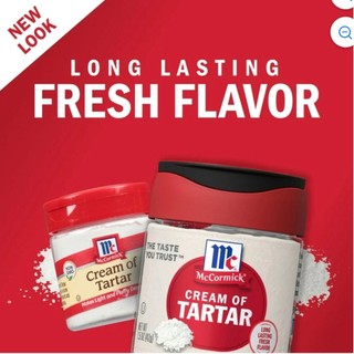 Bột kem Tartar Mccormick làm bánh Non GMO 42g - Cream of TARTAR Mccormick USA