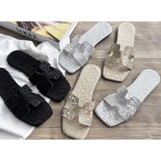  💕💕 dép kẹp nữ chữ H hoa văn kim tuyến - DÉP XINH CHO NÀNG DẠO PHỐ 
