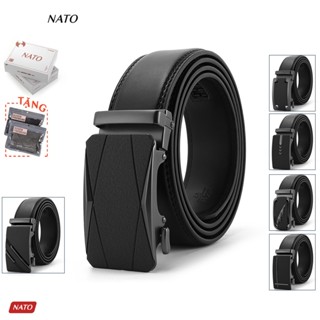  Thắt Lưng Nam Nato AP Khóa Tự Động Da Bò Cao Cấp Trơn Đơn Giản Công Sở Thời Trang Đi Làm 990Gsm 