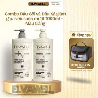  Cặp dầu gội và dầu xả Elvawell giảm gàu siêu suôn mượt hương thơm nước hoa 