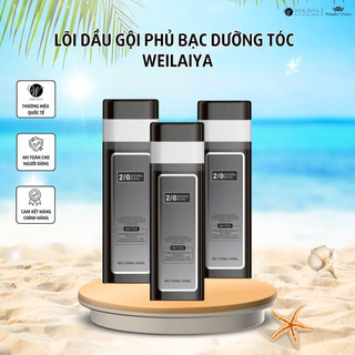 Lõi phủ bạc dưỡng tóc Weilaiya, lõi thay thế tiện lợi, không kèm lược chải, chai 100ml