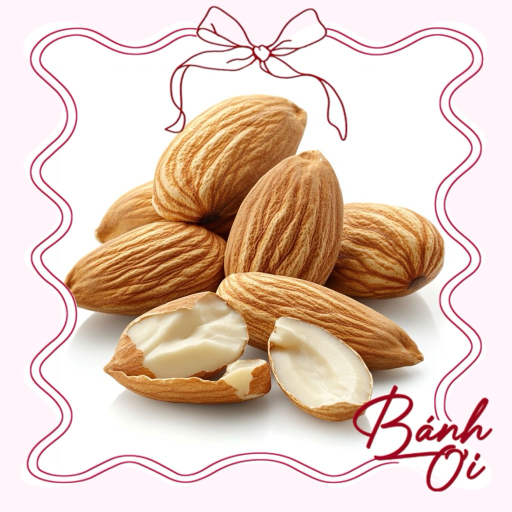 Hạnh Nhân Nguyên Olam, Hạnh Nhân Nguyên Hạt Mỹ OLAM, hạnh nhân tươi, hạnh nhân nguyên hạt làm bánh, 